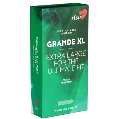 RFSU Grande XL Extra Large for the Ultimate Fit supergroße Kondome