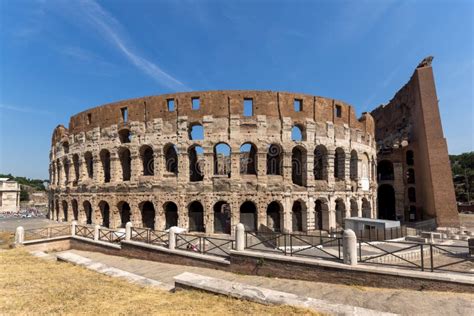 Antyczna Arena Gladiator Colosseum W Mieście Rzym Włochy Fotografia