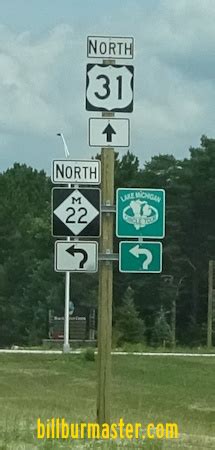 Michigan State Route 22, Manistee County