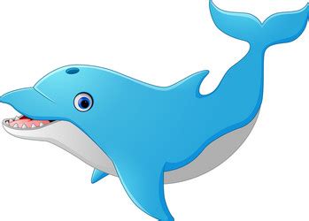 Standing Dolphin Royalty Free Vector Image VectorStock