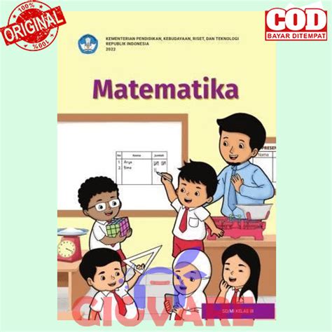 Jual BUKU MATEMATIKA KELAS 3 KURIKULUM MERDEKA ORIGINAL BUKU