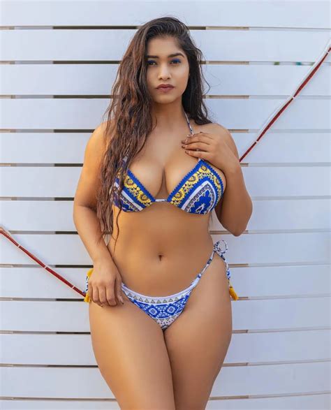 Pratika Sood Hot Two Piece Bikini Shoot What A Chubby Beauty She Is