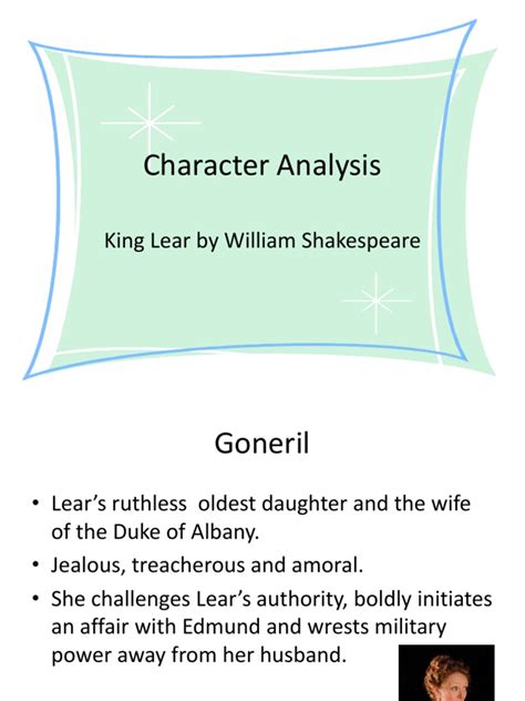 Character Analysis- King Lear