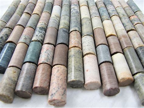 Rock Cores River Rock Stone Cylinders Over 12 Etsy