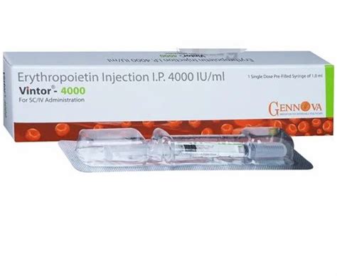 Vintor 4000 Erythropoietin Injacation 4000 Ml At Rs 1500 Piece In Nagpur