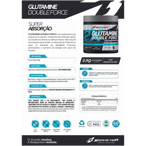 Glutamina Double Force G Bodyaction Fitfield