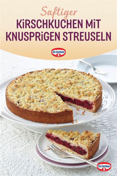 Kirsch Streusel Kuchen Rezept Dr Oetker Rezept Streuselkuchen