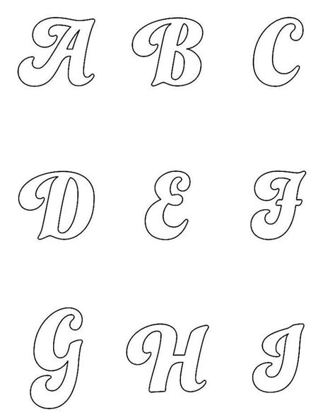 Moldes De Letras Cursivas Para Imprimir Desenhos Imprimir