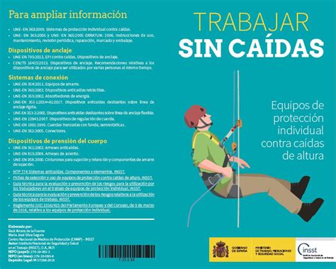 Trabajar Sin Caídas Equipos De Protección Individual Contra Caídas De