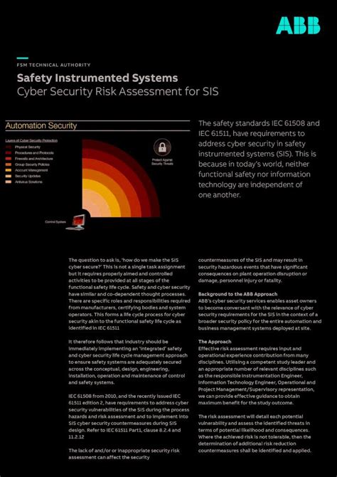 Pdf Fsm Technical Authority Safety Instrumented Systems Address