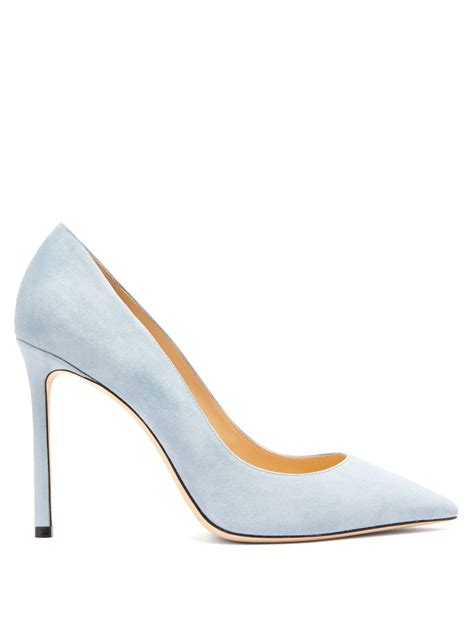 Jimmy Choo Romy Suede Pumps In Blue Lyst