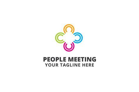 Team Meeting Logo Template Creative Illustrator Templates Creative