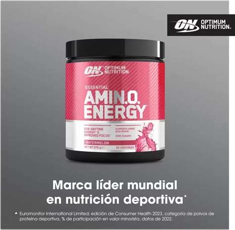 Optimum Nutrition Amino Energy Sabor Sandia con Aminoácidos BCAA L