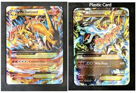 Charizard 13/106 Mega EX Card paper Card With Charizard 69/106 Custom ...