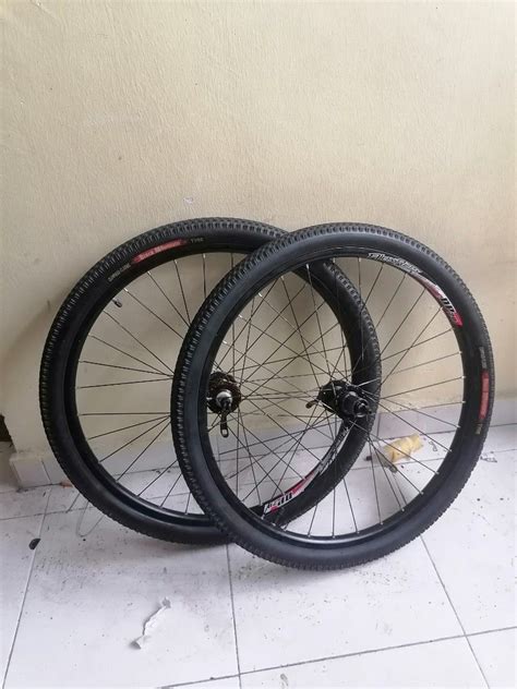 WHEEL SET ALEXRIMS DP20 + HUB NOVATECH, Sports Equipment, Bicycles ...