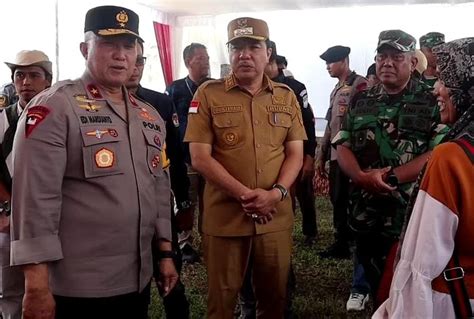 Pj Bupati Dampingi Waka Polda Jambi Pantau Persiapan Pemilu Di Merangin