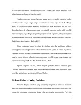 Pariwisata Dalam Pandangan Islam Dan Muslim PDF