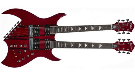 B C Rich Rich “b” Legacy Double Neck Trans Red B C Rich Guitars Australia