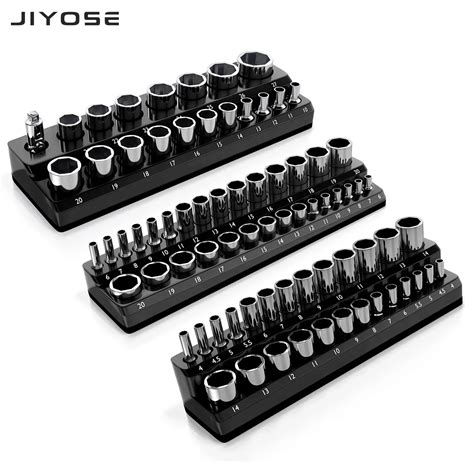 Magnetic Socket Organizer Set 6 Piece Socket Holder Set Includes 1 4 3