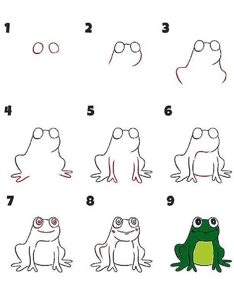 How To Draw A Simple Frog Step By Step Drawing Photos