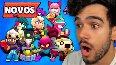 Testei Todos Os Meus Brawlers Nunca Jogados No Brawl Stars Youtube