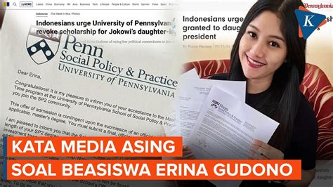 Media Asing Soroti Beasiswa Erina Gudono Dari University Of