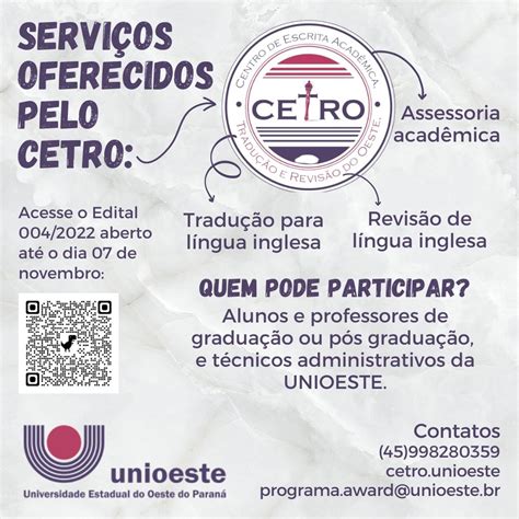 Unioeste Centro De Escrita Acad Mica Oferece Servi Os Gratuitos De