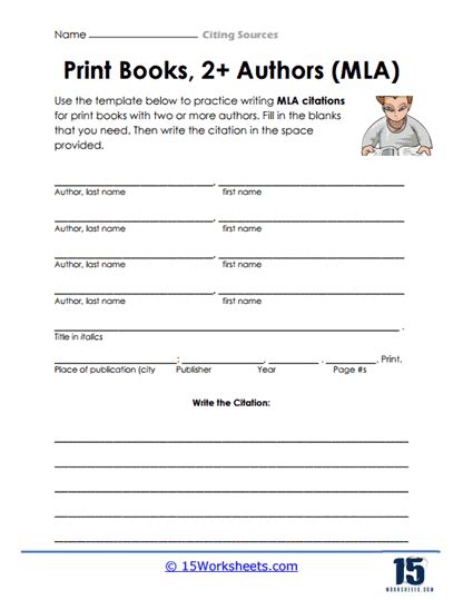 Citing Sources Worksheets 15 Worksheets