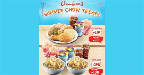 Chowking Summer Chow Treats Combo Manila On Sale