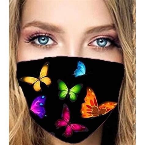 Pcs Butterfly Reusable Face Masks For Women Stage Performance Photos