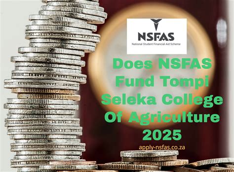 Does NSFAS Fund Tompi Seleka College Of Agriculture 2025