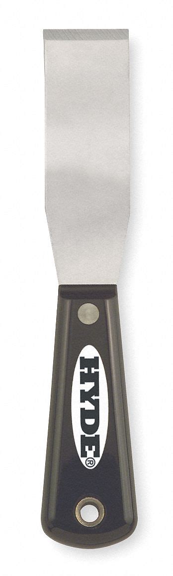 Hyde Stiff Putty Knife With In Carbon Steel Blade Black Silver