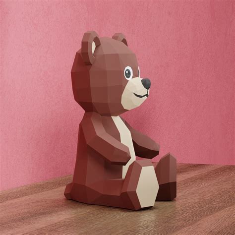 Urso De Pel Cia Papercraft D Modelo Em Pdf Elo