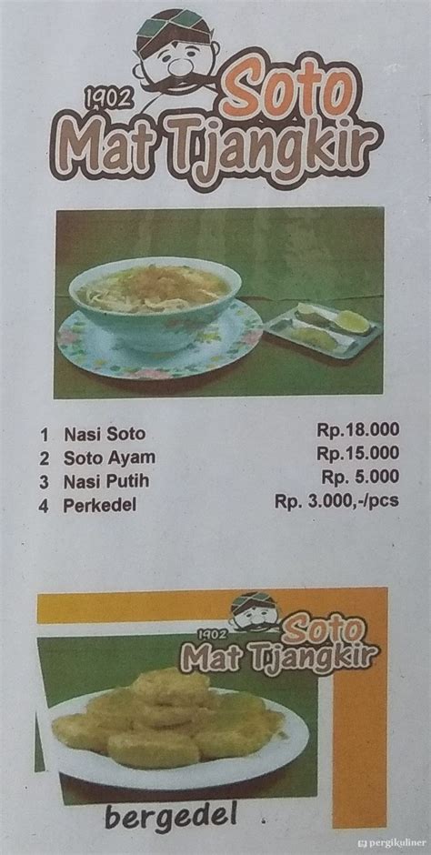 Selalu Diperbarui Menu Soto Mat Tjangkir Dago Atas Bandung