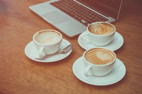 Full And Empty Cups Stock Photo Image Of Group Drink 6370650