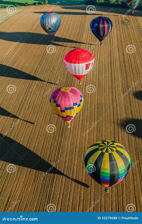 Reunião Do Ballon Do Ar Quente De Mondial Em Lorraine France Foto de