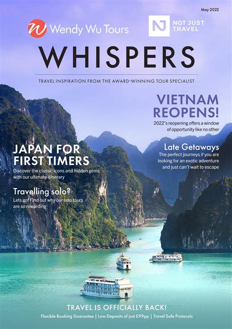 Whispers Magazine Wendy Wu Tours Not Just Travel May By