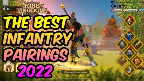 BEST F2P INFANTRY PAIRS Rise Of Kingdoms Best Infantry Commanders