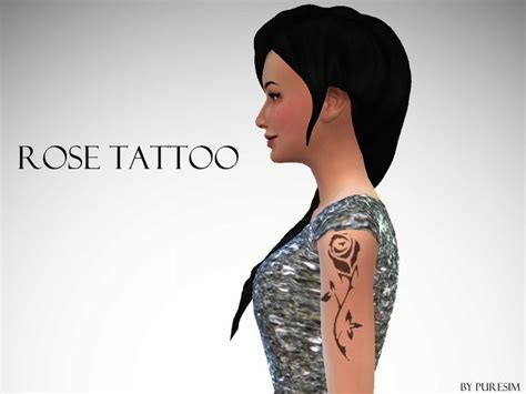 Arm Rose Tattoo Found In Tsr Category Sims Skintones Rose Tattoo