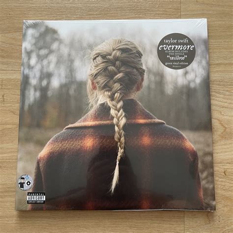 แผ่นเสียง Taylor Swift Evermore 2 Lp Album Deluxe Edition Green Vinyl