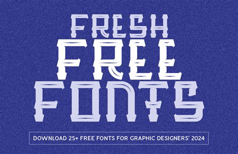 25 More Fresh Free Fonts For Graphic Designers Graphic Design Junction