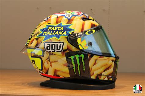 A Closer Look At Valentino Rossis Pasta Helmet Worn At Mugello