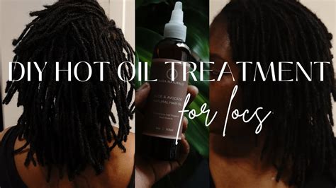 Simple Diy Hot Oil Treatment For Dry Locs Vlogmasday Youtube