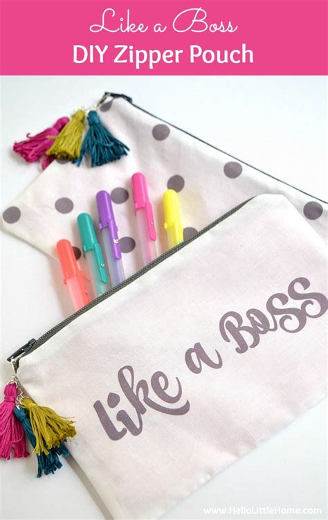 DIY Zipper Pouch Tutorial | Hello Little Home