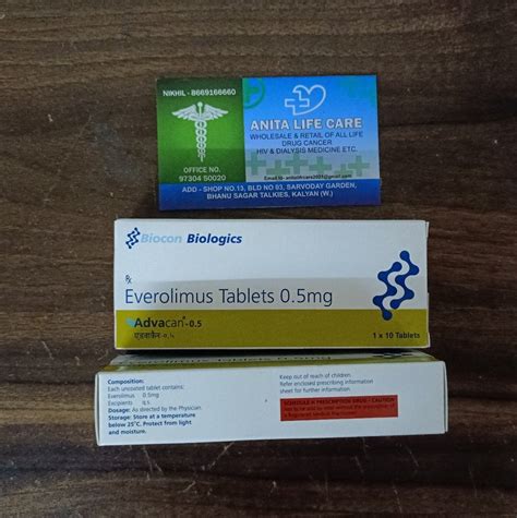 Everolimus Mg Advacan Mg Tablet Bicon Tab Strip At Rs