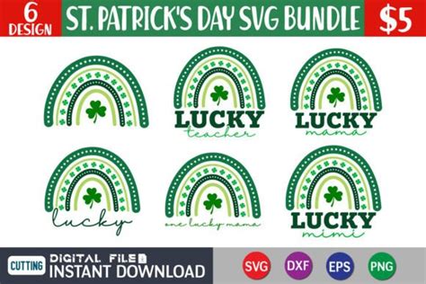 Retro St Patricks Day Svg Bundle Graphic By Funnysvgcrafts · Creative Fabrica