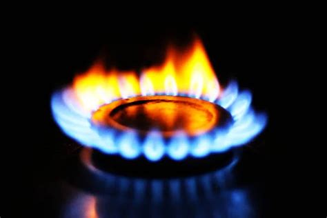 Gas Burner With Burning Gas Flame Stock Image Everypixel