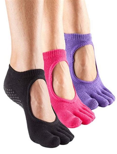 Toesox Full Toe Bella Grip Socks For Pilates Yoga And Barre