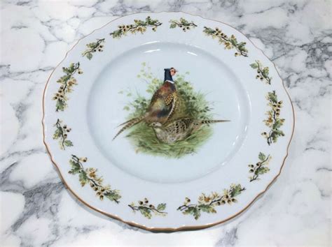 SELTMANN WEIDEN BAVARIA BAYREUTH HUBERTUS PHEASANT SIGNED DINNER PLATE