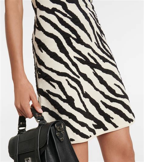 Proenza Schouler White Label Zebra Print Minidress Proenza Schouler